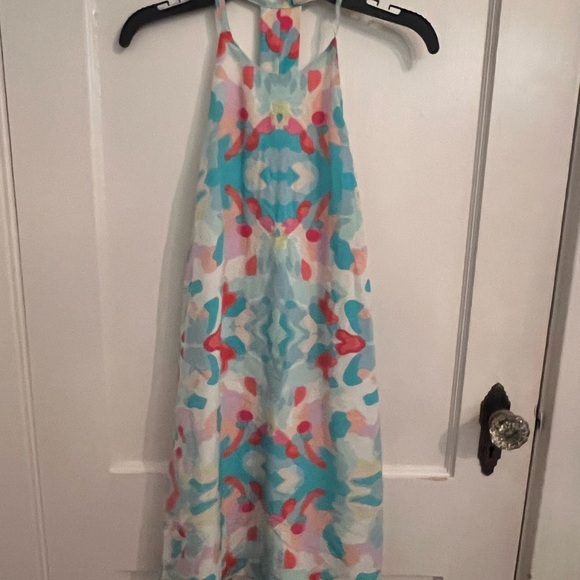 GRIFFIN Maxi Dress - Pink/Blue